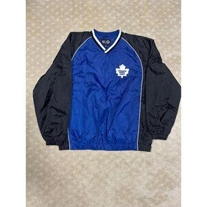 Toronto Maple Leafs Jacket Men's XL G-III Sports V-Neck Pullover Windbreaker Blu